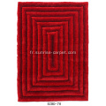 Fibre de polyester en microfibres Tapis de design 3D